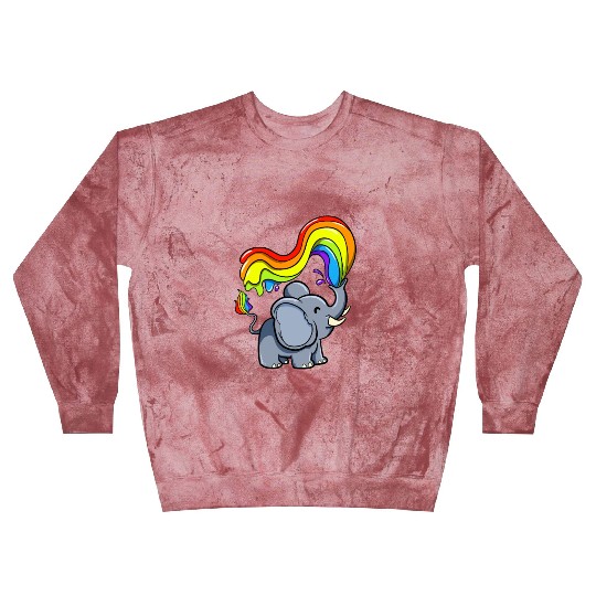 Elephant LGBTQ Gay Pride Rainbow Flag LGBT Blast Sweatshirts