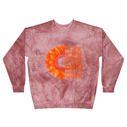 We Wear Orange Gun Violence Awareness Day Blast Sweatshirts