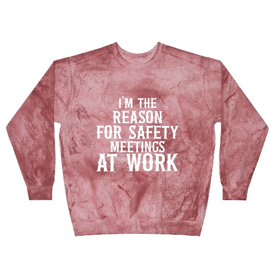 I m the Reason for Safety Meetings Blast Sweatshirts