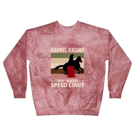 Barrel Racer Rodeo Racing Horse Riding Race Funny Blast Sweatshirts