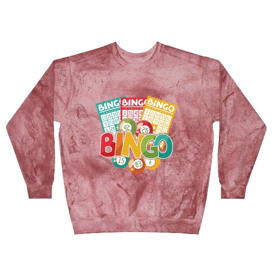 Fun Lucky Bingo Gambling Night Balls Cards T Blast Sweatshirts