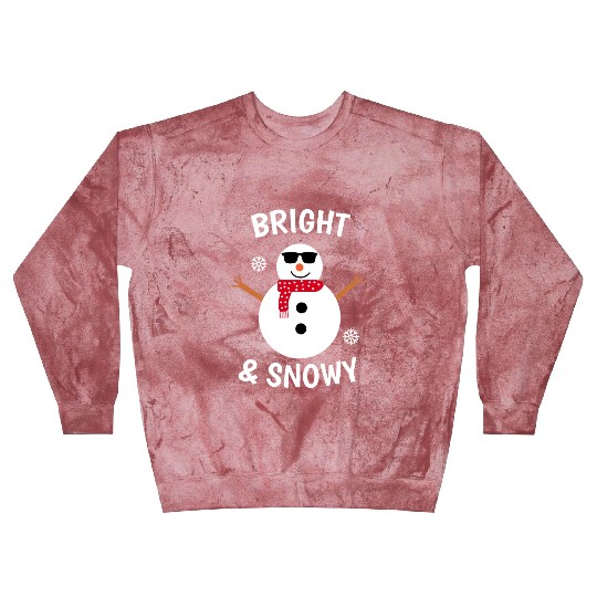Bright and snowy winter snowman Blast Sweatshirts