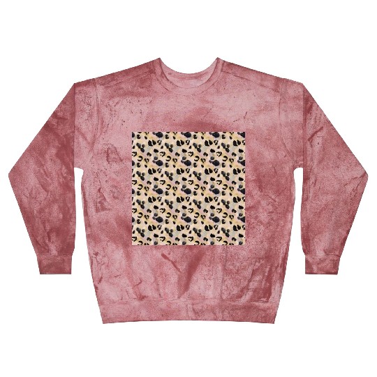 Pretty Leopard Animal Print Pattern Blast Sweatshirts