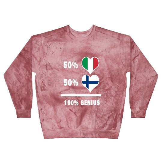 Italy and Finland genius / gift Blast Sweatshirts