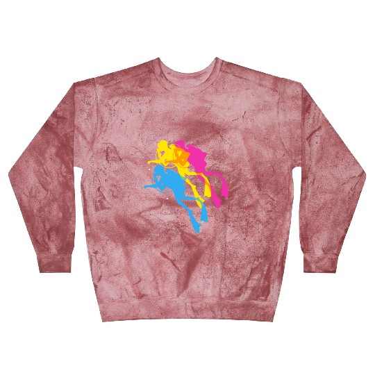 Retro Colorful Scuba Diving Blast Sweatshirts