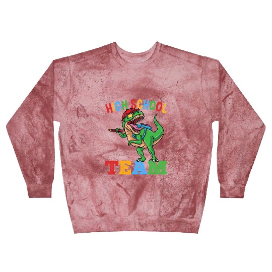 High School Team T-Rex Dinosaur Boys Blast Sweatshirts