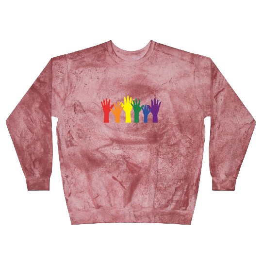 Lgbtq Gay Pride Month Rainbow Love Is Love Blast Sweatshirts