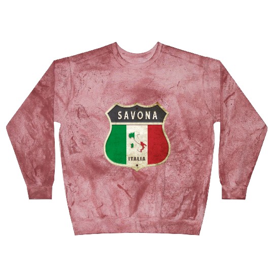 Savona Italy coat of arms flags design Blast Sweatshirts