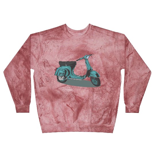 Green Vintage Vespa Blast Sweatshirts