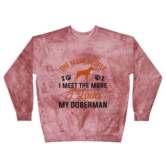I Love My Doberman Blast Sweatshirts
