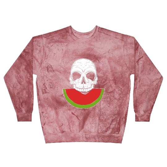 Watermelon Skull Fruitarianism Gift Blast Sweatshirts