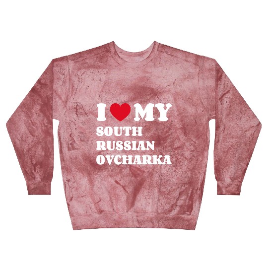 I Love My South Russian Ovcharka Blast Sweatshirts