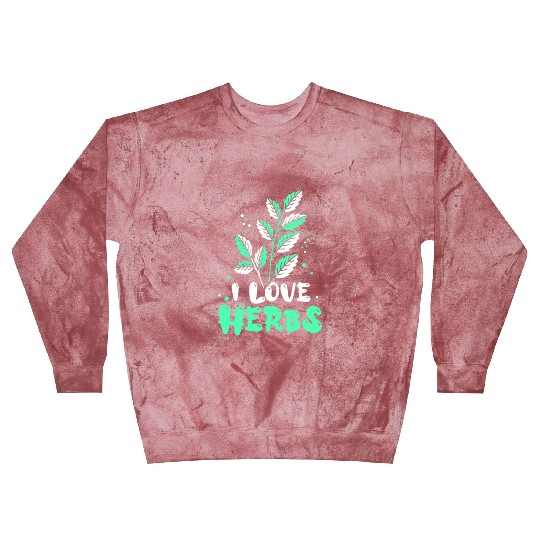 I Love Herbs Herbalism Herbalist Herb Gardening Blast Sweatshirts