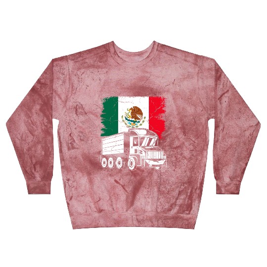 Mexican Flag Themed Truck Design For A Mexican Blast Sweatshirts