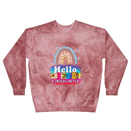 Hello Kindergarten Blast Sweatshirts Motivational Teacher Blast Sweatshirts