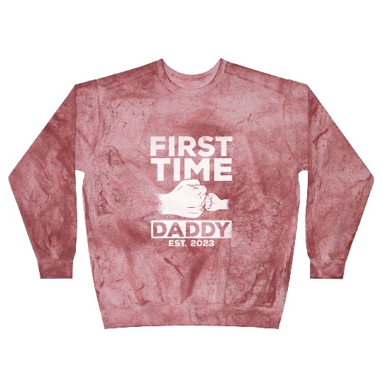 First Time Daddy Est. 2023 Daddy To Be Paternity Blast Sweatshirts