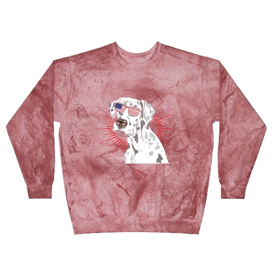 Dalmatian Dog Lover 4th of July Blast Sweatshirts