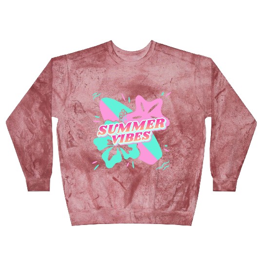 Summer Vibes - Beach, surf, hibiscus and starfish Blast Sweatshirts