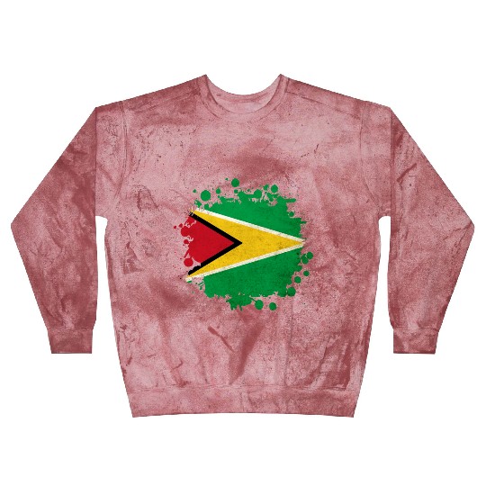 Guyana flag blob Blast Sweatshirts