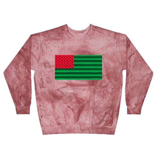 Funny Watermelon Flag USA Blast Sweatshirts