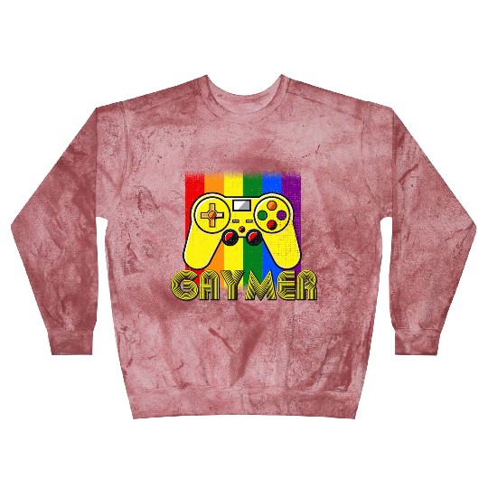 Funny Gaymer Gay Gamer - Pride Rainbow LGBT Blast Sweatshirts