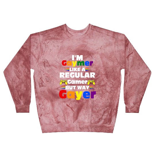 Funny Gaymer Gay Gamer Gayer - Pride Rainbow LGBT Blast Sweatshirts