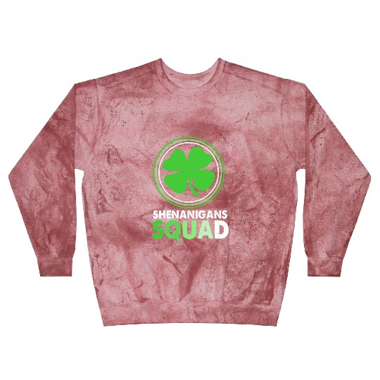 St Patrick Day Clover Shenanigans Squad Blast Sweatshirts