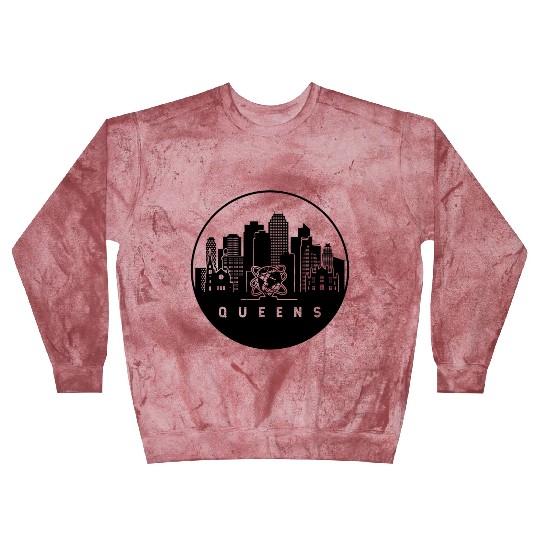 Queens New York Skyline Blast Sweatshirts