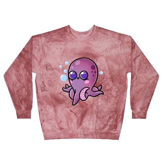 Kawaii Octopus For Octopus Lover Blast Sweatshirts