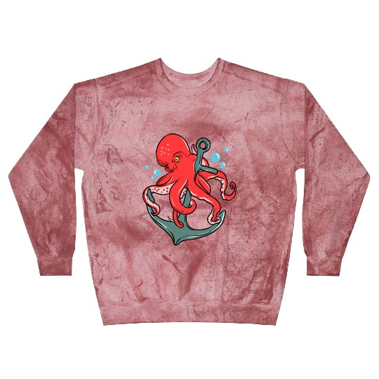 Octopus Anchor for Octopus Lover Blast Sweatshirts