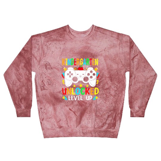 Kindergarten Unlocked Level Up Gamer Boys Back To Blast Sweatshirts