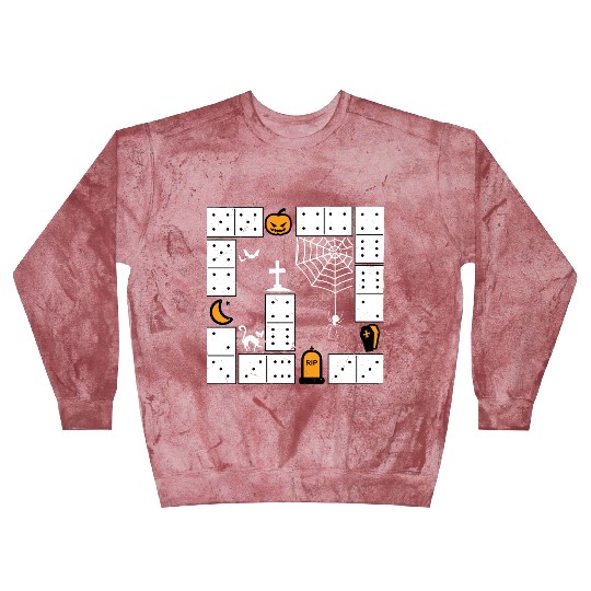 Domino Halloween Dominoes Trick Or Treat Dominos Blast Sweatshirts