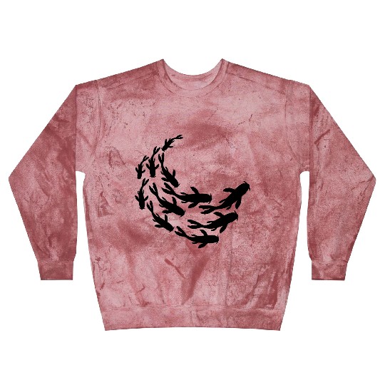 school silhouette koi fish Blast Sweatshirts