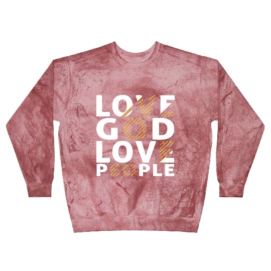 Love God Love People Blast Sweatshirts