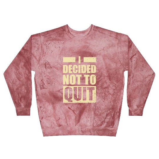 I decided not to Quit Training Gym Fitness Blast Sweatshirts