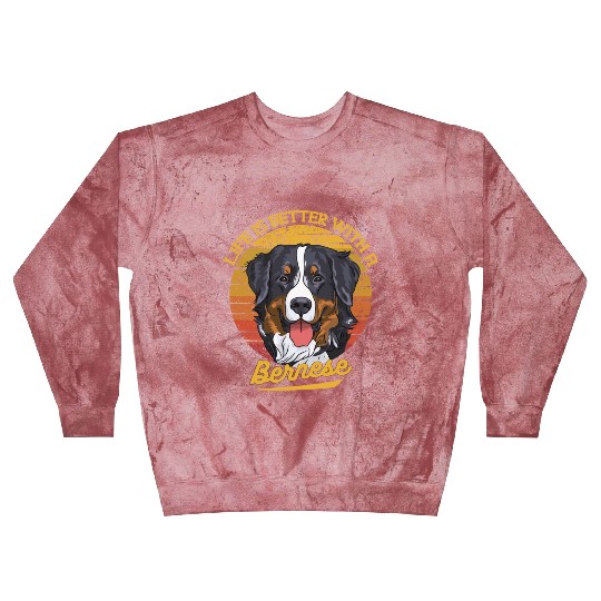 Bernese Mountain Dog Lover Cartoon Blast Sweatshirts
