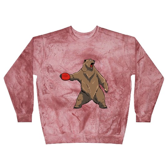 Disc Golf Grizzly Brown Bear Blast Sweatshirts