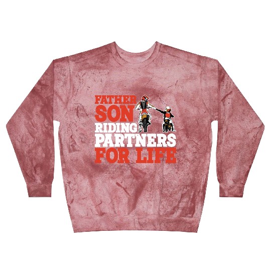 Father Son, Riding Partners For Life 3 Blast Sweatshirts