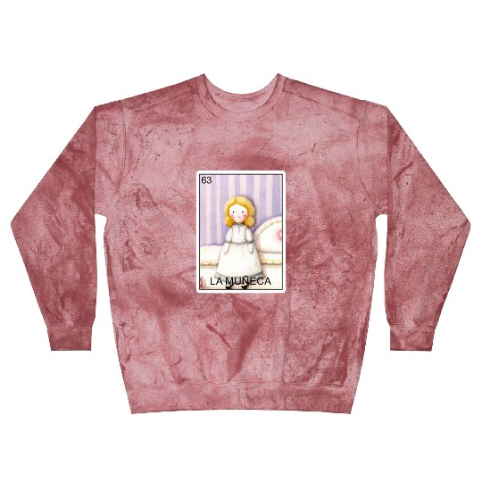 La Muneca The Doll Card Mexican Lottery Muneca Blast Sweatshirts