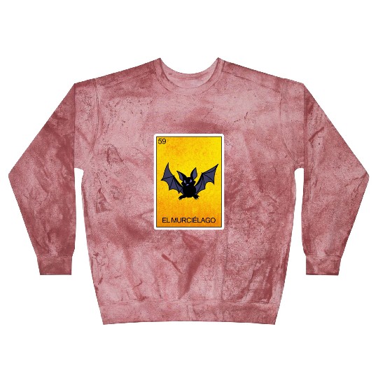 El Murcielago Bat Card Mexican Lottery Card Blast Sweatshirts