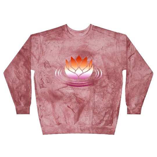 Lesbian Pride Lotus Blast Sweatshirts
