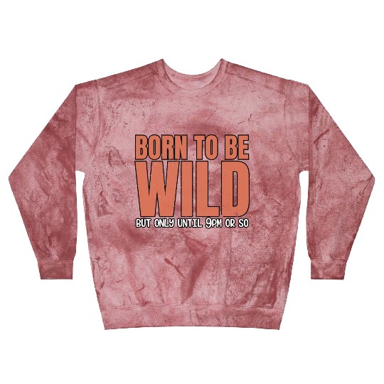 Sleep Lovers Early To Bed Born To Be Wild But Only Blast Sweatshirts