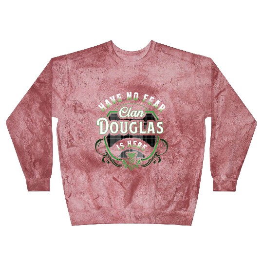 Funny Scottish Clan Douglas Tartan Have No Fear Blast Sweatshirts