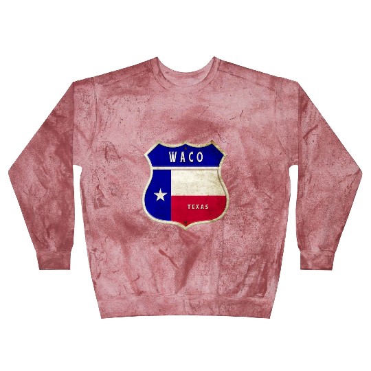 Waco Texas crest flags design Blast Sweatshirts
