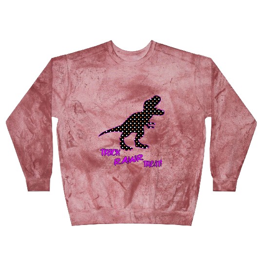 Trick RAWR Treat! - Halloween Tyrannosaurus Rex Blast Sweatshirts