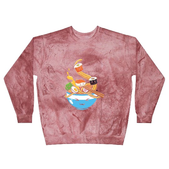 Kawaii Anime Ramen Sushi Blast Sweatshirts