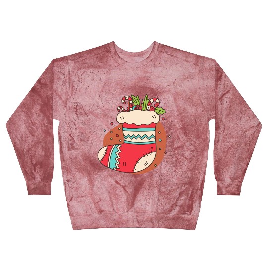 christmas sock with candy canes Blast Sweatshirts