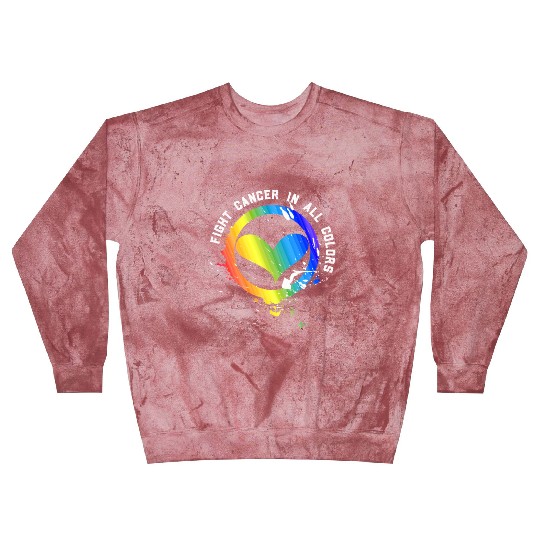 Cancer Sucks In Every Color Fighter Fight Support Blast Sweatshirts