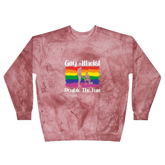 Gay LGBTQ Atheist Atheism Anti Religion Securalism Blast Sweatshirts