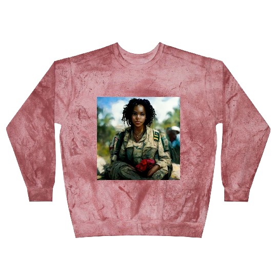 Beautiful US army combat medic painting Blast Sweatshirts